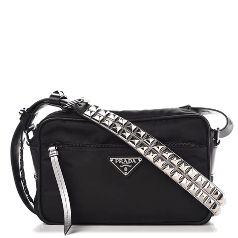 Prada Vela Shoulder Bag, Black (Nero) 